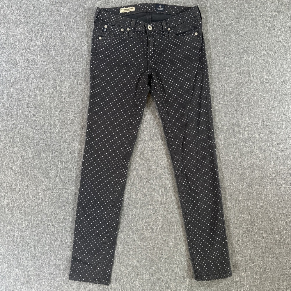 AG Adriano Goldschmied Legging Ankle Polka Dot Jeans Women's 26R USA Made Skinny